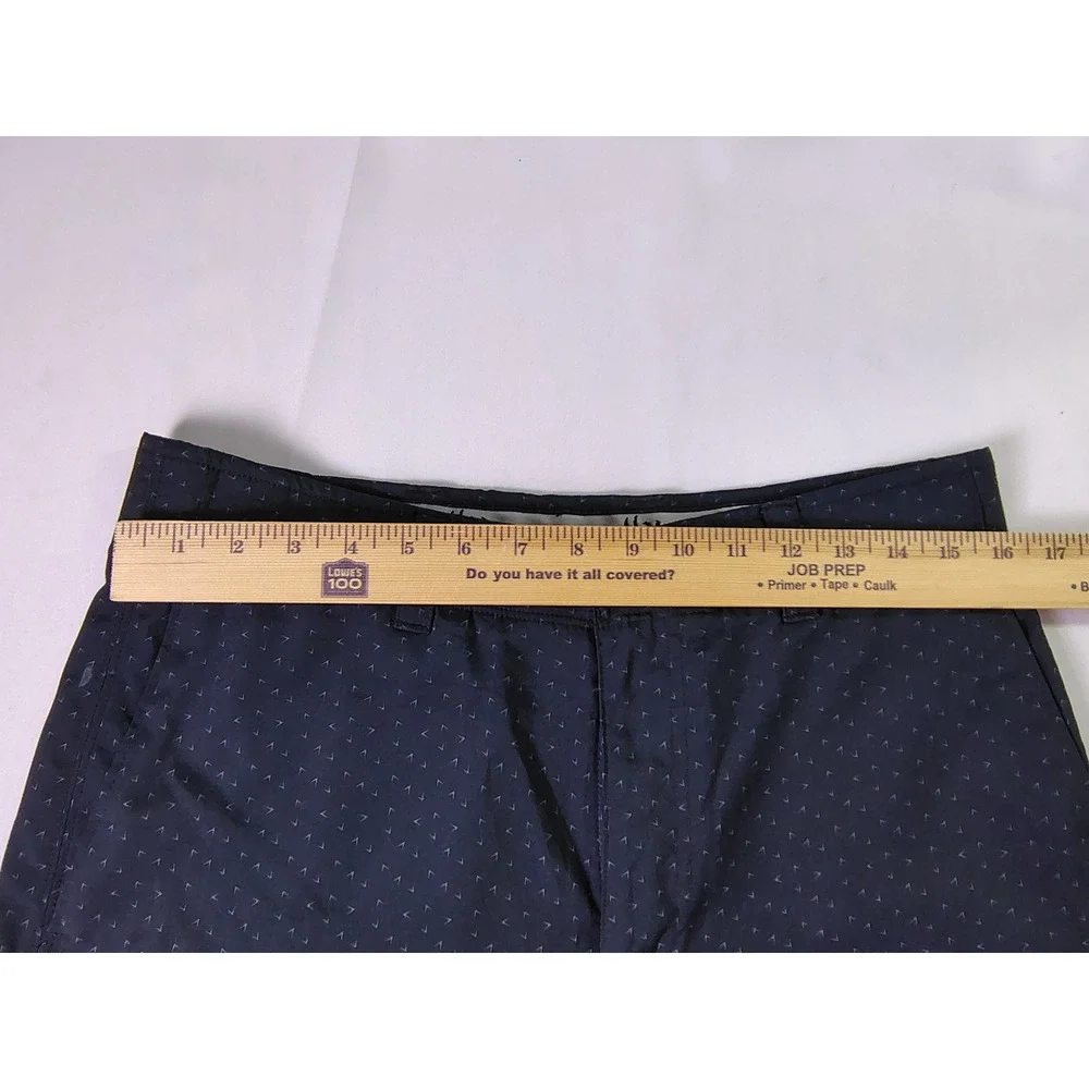 Callaway Mens Golf Shorts Size 32 Black Chevron Print Performance Stretch Active